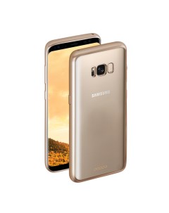 Накладка Gel Plus Case для Samsung G955 Galaxy S8 золотая матовая арт 85310 Deppa