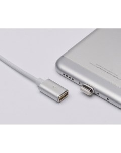 Кабель USB Lightning плетеный 1m silver магнитный Nobrand