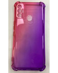 Накладка силикон Chameleon для Tecno Spark 7 Розово фиолетовый Svekla
