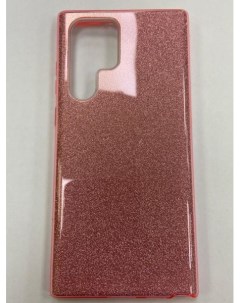Накладка силиконовая Brilliant для Samsung Galaxy S22 Ultra розовые кристаллы Neypo