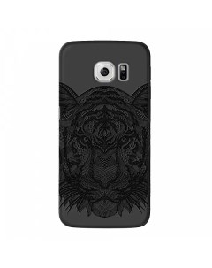 Накладка Art Case для Samsung G925F Galaxy S6 Edge Black Тигр арт 100278 Deppa