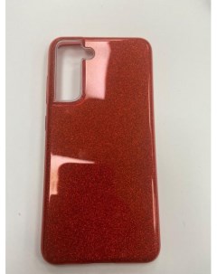Накладка силиконовая Brilliant для Samsung Galaxy S21 FE красные кристаллы Neypo