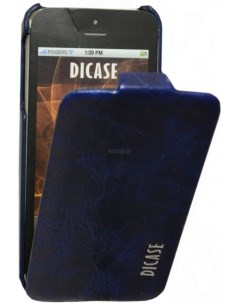 Сумка книжка Dicase для iPhone 5 синяя G971 30 Nobrand