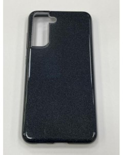 Накладка силиконовая Brilliant для Samsung Galaxy S21 FE черные кристаллы Neypo