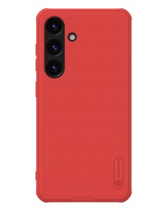 Чехол для Samsung Galaxy S24 Plus матовый с защитой камеры красный Nillkin