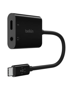 Адаптер RockStar 3 5mm Audio USB C Charge Adapter черный Belkin