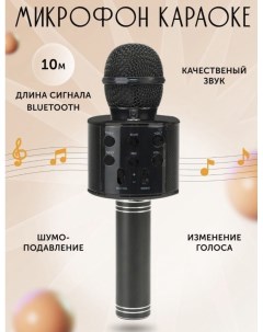 Музыкальный микрофон WS 858 2 Чёрный GF Nobrand