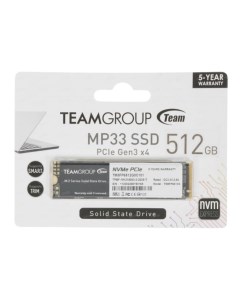 SSD накопитель MP33 M 2 2280 512 ГБ TM8FP6512G0C101 Team group