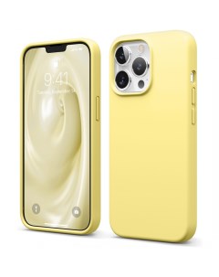Чехол soft silicone liquid для iphone 13 pro max желтый es13sc67 ye Elago