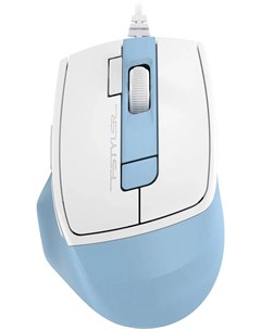Проводная мышь FM45S Air белый голубой A4tech