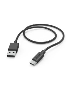 Кабель H 201594 USB Type C USB 1 м 3A черный 00201594 Hama