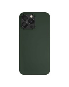 Чехол Liquid Silicone MagSafe для iPhone 14 Pro темно зеленый Vlp