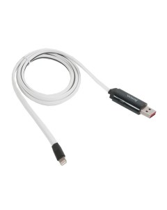 Кабель USB U29 LED displayed timing для Lightning 2 0 A длина 1 2 м белый Hoco