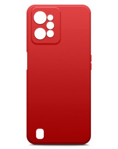 Чехол на Realme C31 с силиконом Soft touch красный Brozo