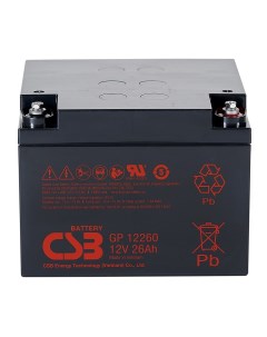 Аккумулятор для ИБП GP12260 24 А ч 12 В GP 12260 Csb