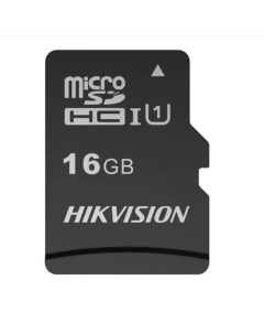 Карта памяти Micro SDHC 16Гб HS TF C1 STD 16G ADAPTER Hikvision