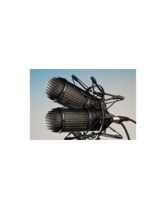 Микрофон ленточный черный стереопара в деревянном футляре МЛ 52 02 Ч С ФДМ1 01 Октава