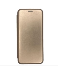 Чехол книжка Xiaomi redmi Note 8 Case кожаная боковая золотая Fashion