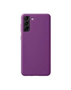 Чехол клип кейс Liquid Silicone Pro для Samsung Galaxy S21 фиолетовый 870024 Deppa