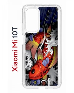 Чехол Kruche Print Кои для Xiaomi Mi 10T