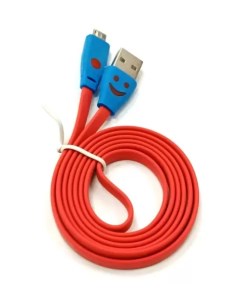 Кабель USB Micro USB Светящийся Red 1m Sempai