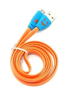 Кабель USB Micro USB Светящийся Orange 1m Sempai