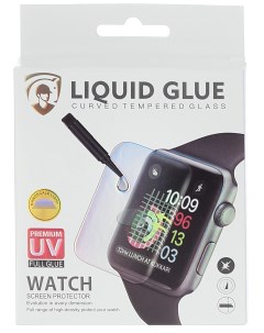 Защитное стекло для Apple Watch 8 41 мм клей лампа Uv premium