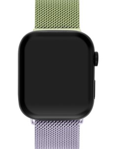 Ремешок для Apple Watch Series SE 1 е пок 44 mm металлический Зелёно фиолетовый Mutural