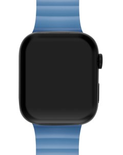 Ремешок для Apple Watch Series 7 41 мм силиконовый Синий Mutural