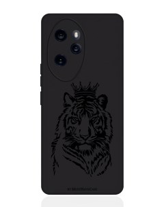 Чехол для смартфона Honor 100 Pro черный силиконовый Тигр с Короной Musthavecase