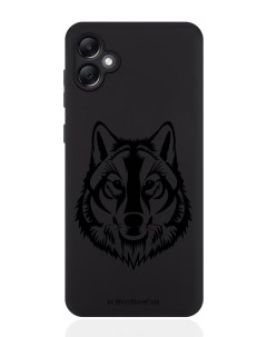 Чехол для смартфона Samsung A05 черный силиконовый Волк Musthavecase