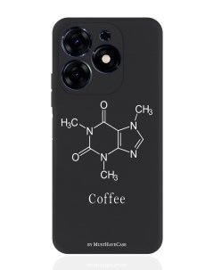 Чехол для смартфона Tecno Spark Go 2024 черный силиконовый Молекула кофе Musthavecase