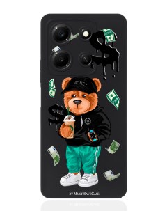 Чехол для смартфона Infinix Note 30i черный силиконовый Tony Bear Musthavecase