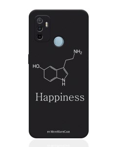 Чехол для смартфона Oppo A53 черный силиконовый Молекула счастья Musthavecase