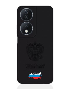 Чехол для Honor X7b Черный лаковый Герб России Signumcase