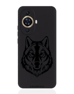 Чехол для смартфона Huawei Nova 11 черный силиконовый Волк Musthavecase