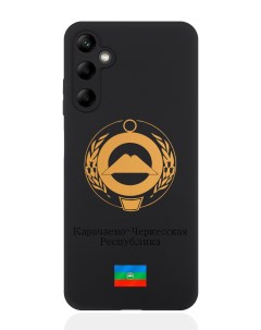 Чехол для Samsung A05S Золотой Герб Карачаево Черкесской Республики Signumcase