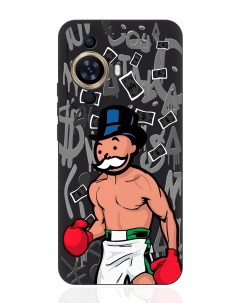 Чехол для смартфона Huawei Nova 11 черный силиконовый Monopoly Boxing Musthavecase