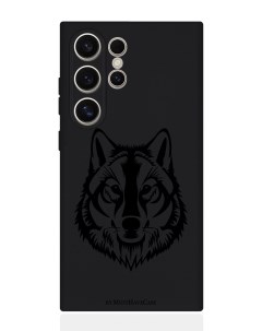 Чехол для смартфона Samsung S24 Ultra черный силиконовый Волк Musthavecase