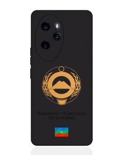 Чехол для Honor 100 Pro Золотой Герб Карачаево Черкесской Республики Signumcase