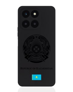 Чехол для Honor X6A Черный лаковый Герб Казахстана Signumcase