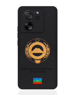 Чехол для Xiaomi 13T Золотой Герб Карачаево Черкесской Республики Signumcase