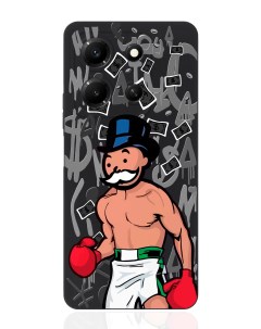 Чехол для смартфона Infinix Note 30i черный силиконовый Monopoly Boxing Musthavecase