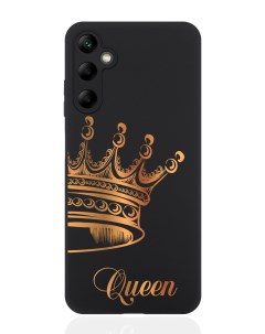 Чехол для смартфона Samsung A05S черный силиконовый Парный чехол корона Queen Musthavecase