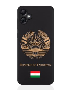 Чехол для Samsung A05 Золотой Герб Таджикистана Signumcase