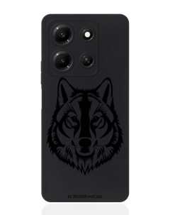 Чехол для смартфона Infinix Note 30i черный силиконовый Волк Musthavecase
