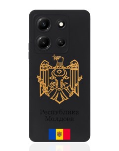 Чехол для Infinix Note 30i Золотой Герб Республики Молдова Signumcase