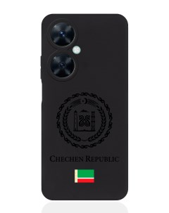 Чехол для Huawei Nova 11i Черный лаковый Герб Чечни Signumcase