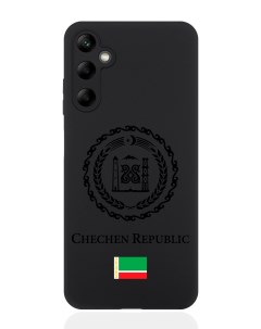 Чехол для Samsung A05S Черный лаковый Герб Чечни Signumcase