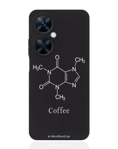 Чехол для смартфона Huawei Nova 11i черный силиконовый Молекула кофе Musthavecase